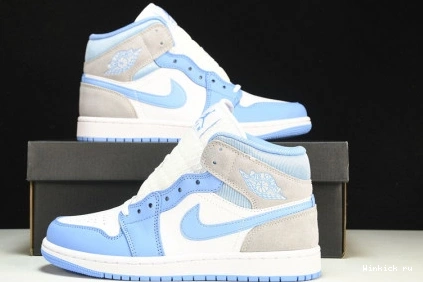 Grey 1 AIR NIKE Mid  Blue University JORDAN 1122